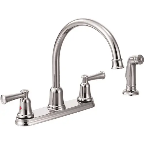 Capstone 2-Handle Side Sprayer Kitchen Faucet in Chrome Capstone 2-Handle Side Sprayer Kitchen Faucet in Chrome