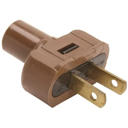 15 Amp 125-Volt Attachment Plug with Terminal Screws in Brown 15 Amp 125-Volt Attachment Plug with Terminal Screws in Brown