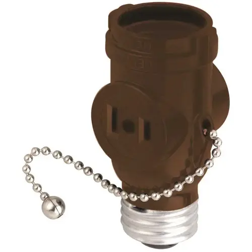 Brown Pull Chain Socket