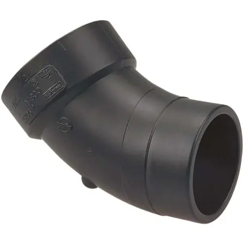 3 in. ABS DWV 45-Degree Hub x Hub Street Elbow