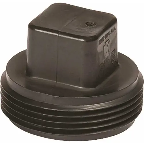 Drain, Waste & Vent Plug: 1-1/2" Fitting, MIPT, Acrylonitrile Butadiene Styrene Drain, Waste & Vent Plug: 1-1/2" Fitting, MIPT, Acrylonitrile Butadiene Styrene