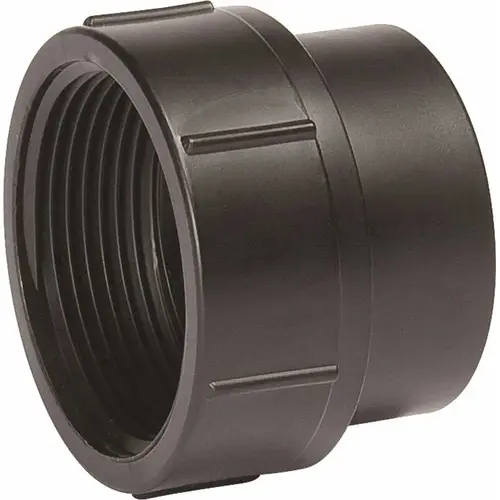 Drain, Waste & Vent Adapter: 1-1/2" Fitting, Spig x FIPT, Acrylonitrile Butadiene Styrene