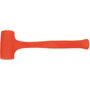 Stanley 57-532 COMPO-CAST Series Dead Blow Hammer, 28 oz Head, Non-Sparking, Soft Head, Steel Head, 13 in OAL Orange