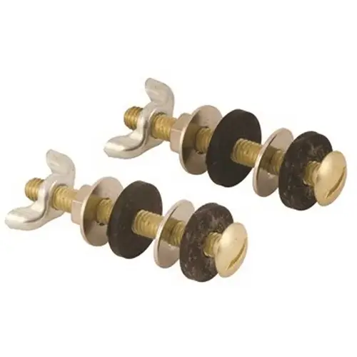 5/16 in. x 3 in. Tank to Bowl Bolts, Brass Plated 5/16 in. x 3 in. Tank to Bowl Bolts, Brass Plated