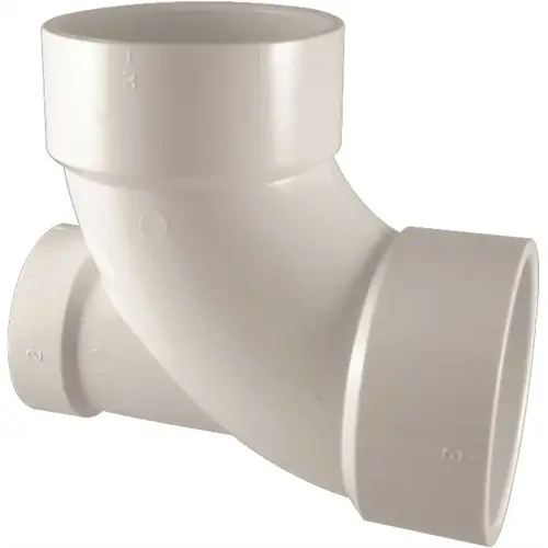 COPY 0 3 in. x 3 in. x 2 in. PVC DWV 90 Degree Hub x Hub x Hub Elbow with Low-Heel Inlet COPY 0 3 in. x 3 in. x 2 in. PVC DWV 90 Degree Hub x Hub x Hub Elbow with Low-Heel Inlet