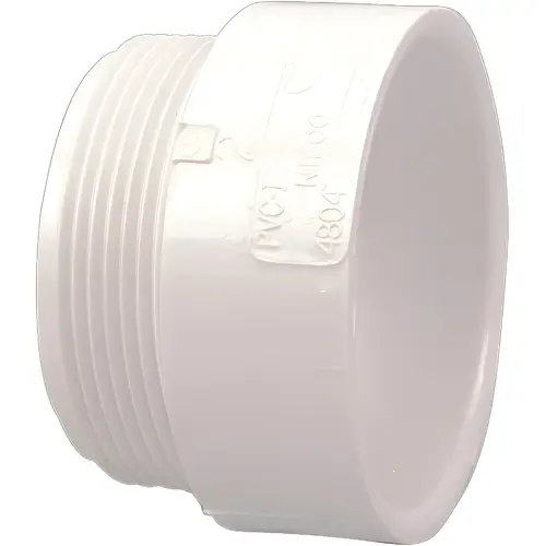 1-1/2 in. PVC DWV Hub x MPT Male Adapter Fitting 1-1/2 in. PVC DWV Hub x MPT Male Adapter Fitting