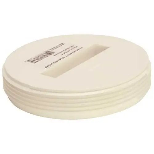 Ab And A Pvc Countersunk Cleanout Plug, 3-1/2-Inch Diameter