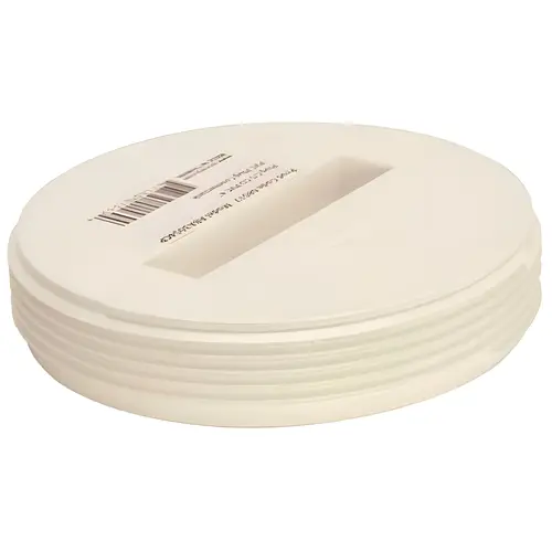 Ab And A Pvc Countersunk Cleanout Plug, 3-1/2-Inch Diameter Ab And A Pvc Countersunk Cleanout Plug, 3-1/2-Inch Diameter