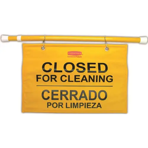 'Closed For Cleaning' Safety Hanging Sign (Yellow) 'Closed For Cleaning' Safety Hanging Sign (Yellow)
