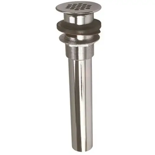 P.O Plug with Grid Strainer 1-1/4 in. x 6 in. in Chrome P.O Plug with Grid Strainer 1-1/4 in. x 6 in. in Chrome