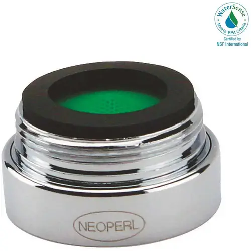 Perlator 1.5 GPM 15/16 in. - 27 Regular Male Vandal Proof Faucet Aerator, Chrome Perlator 1.5 GPM 15/16 in. - 27 Regular Male Vandal Proof Faucet Aerator, Chrome