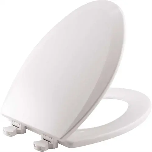Lift-Off Elongated Closed Front Toilet Seat in White Lift-Off Elongated Closed Front Toilet Seat in White