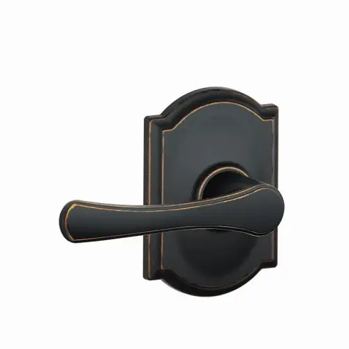 F10 Avila Passage Lever Lock With Camelot Trim, Aged Bronze F10 Avila Passage Lever Lock With Camelot Trim, Aged Bronze