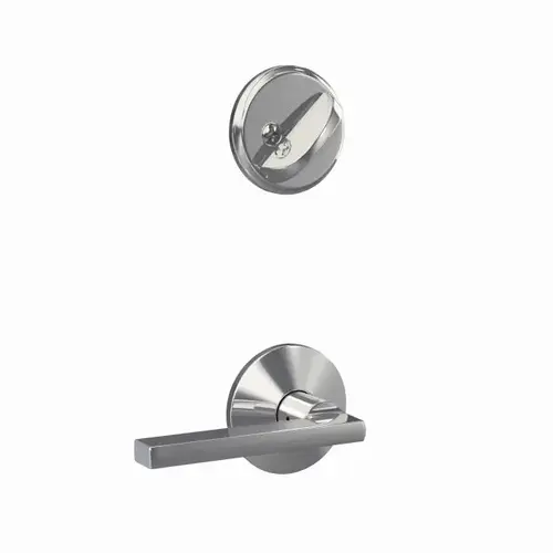 Custom Latitude Lever with Kinsler Rose Interior Active Trim with 16680 Latch and 10269 Strike Bright Chrome Finish Custom Latitude Lever with Kinsler Rose Interior Active Trim with 16680 Latch and 10269 Strike Bright Chrome Finish