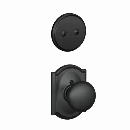 Custom Plymouth Knob with Camelot Rose Dummy Interior Trim Matte Black Finish Custom Plymouth Knob with Camelot Rose Dummy Interior Trim Matte Black Finish