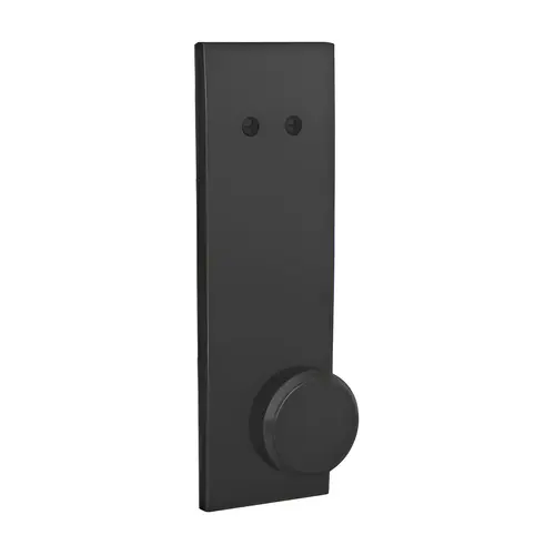 Custom Bowery Knob with Century Escutcheon Dummy Interior Trim Matte Black Finish Custom Bowery Knob with Century Escutcheon Dummy Interior Trim Matte Black Finish