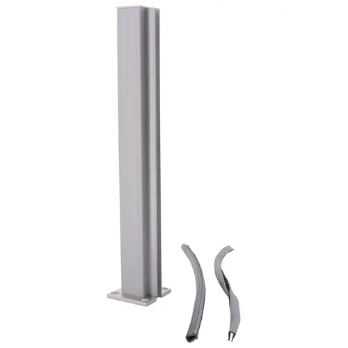 Satin Anodized 12" End Design Series Partition Post