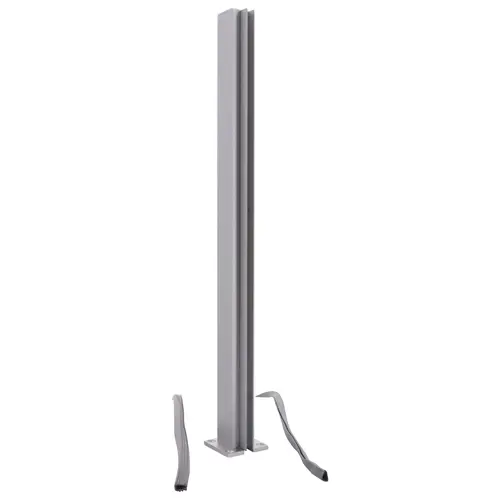 Satin Anodized 18" End Design Series Partition Post