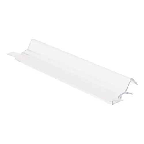135 Degree Door Jamb Seal for 3/8" Glass - 95" Stock Length Clear