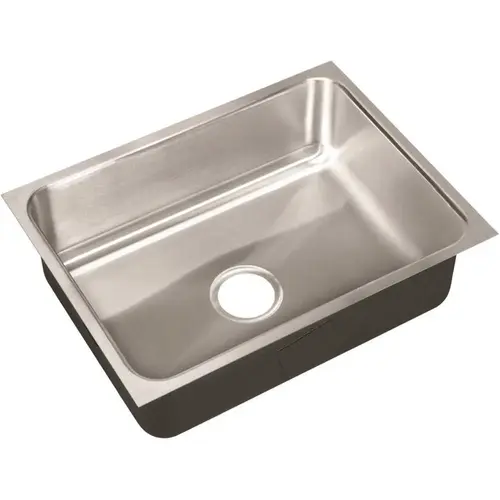 18-Gauge Type 304 Stainless Steel 18 in. O.D. x 24 in. Single Bowl Undermount Kitchen Sink 18-Gauge Type 304 Stainless Steel 18 in. O.D. x 24 in. Single Bowl Undermount Kitchen Sink
