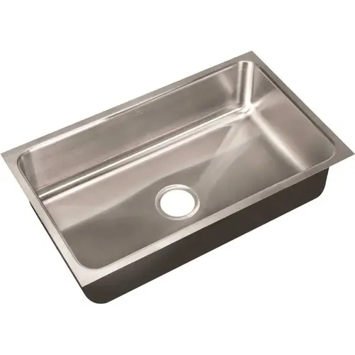 18-Gauge Type 304 Stainless Steel 18 in. O.D. x 30 in. Single Bowl Undermount Kitchen Sink 18-Gauge Type 304 Stainless Steel 18 in. O.D. x 30 in. Single Bowl Undermount Kitchen Sink