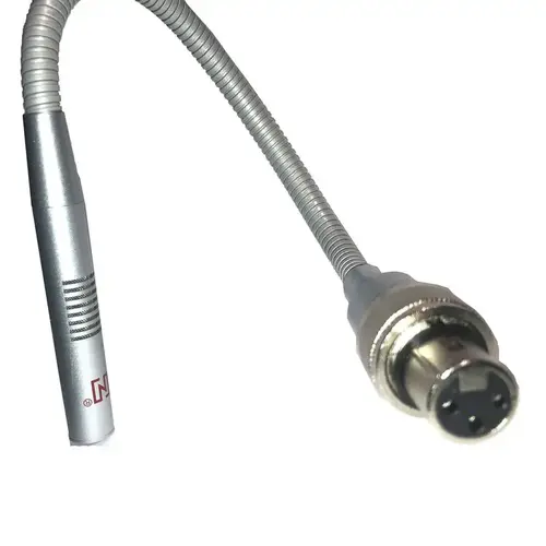 Gooseneck Microphone 10" Gooseneck Size XLR Type Silver