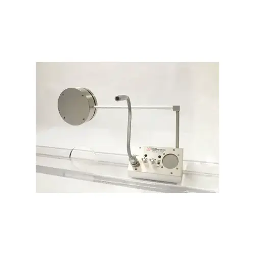 Talk Thru Communicator For Security And Isolation Booths Standard Up to 0.5" Glass Thickness 24" Gooseneck Size Standard Type Satin Anodized Talk Thru Communicator For Security And Isolation Booths Standard Up to 0.5" Glass Thickness 24" Gooseneck Size Standard Type Satin Anodized