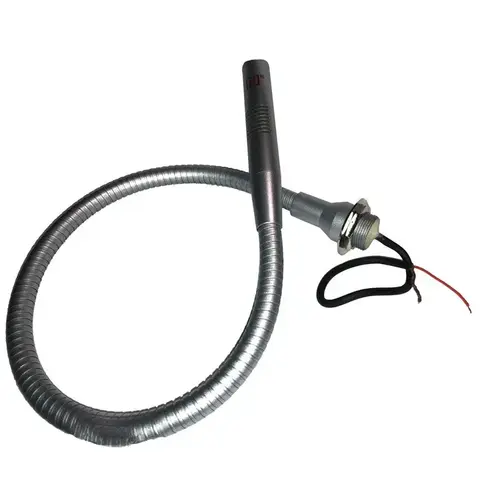 Gooseneck Microphone Standard Gooseneck Size Wired Type Silver