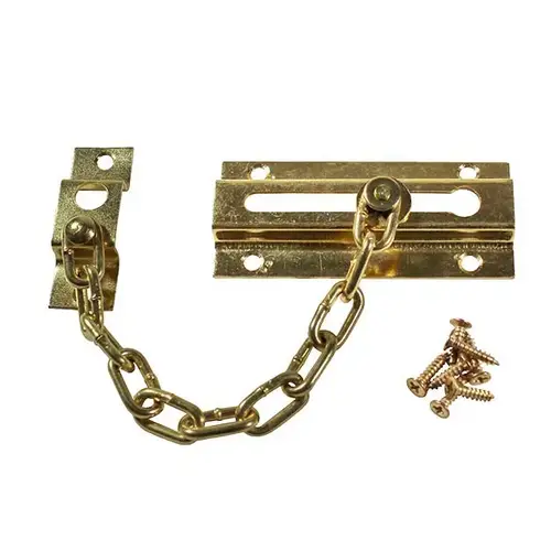 Door Chain Brass Plated Steel Door Chain Brass Plated Steel