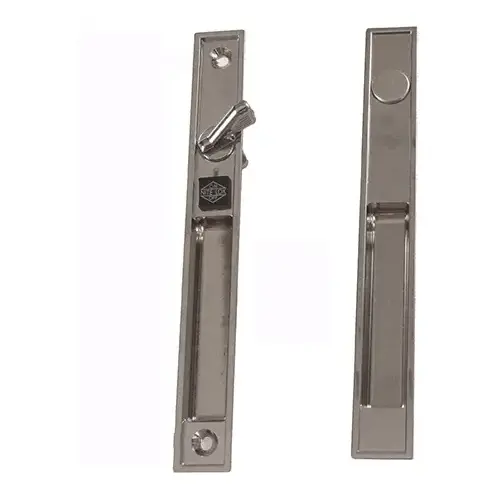 Patio Door Handle flushmount Handle Set pdh 41 less Key Lock Chrome Patio Door Handle flushmount Handle Set pdh 41 less Key Lock Chrome