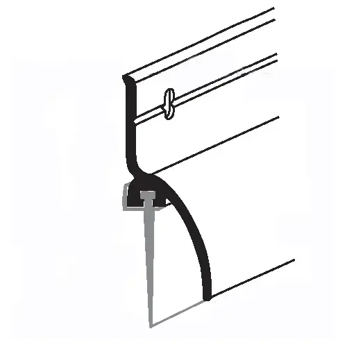 36in Drip Cap Door Sweep Bttm 1-11/16in With Vinyl Mill 36in Drip Cap Door Sweep Bttm 1-11/16in With Vinyl Mill