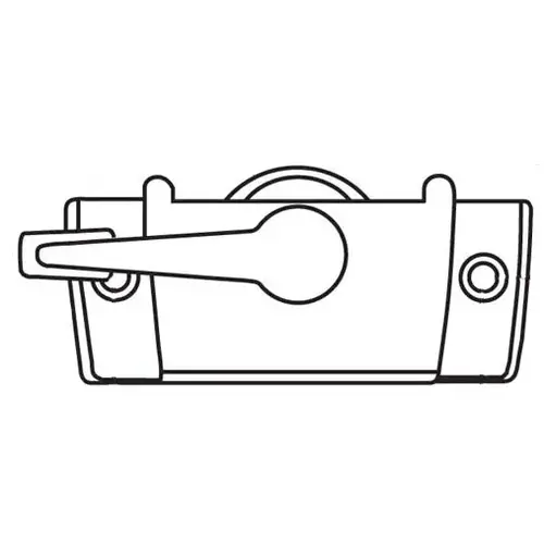 Sash Lock White zinc Die Cast trimline use With 50-392-3 Keeper Sash Lock White zinc Die Cast trimline use With 50-392-3 Keeper