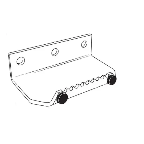 Foot Door Pull aluminum - Silver Finish