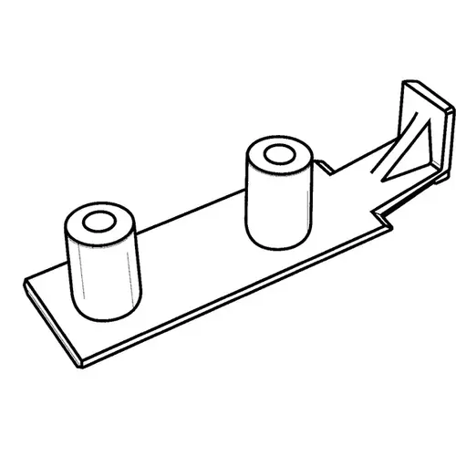 Constant Force Detent Clip double - White