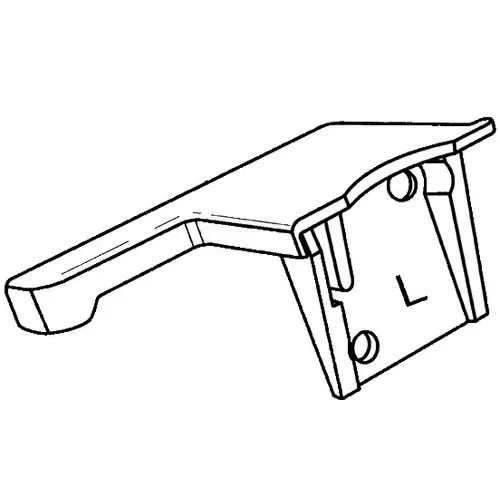 Lh Sash Guide And Cover White for Top Sash Lh Sash Guide And Cover White for Top Sash