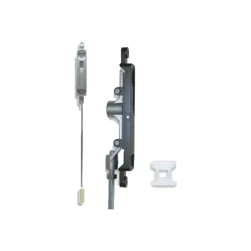 International Commercial Storefront Door Flushbolt 1/4" Offset- FB1204 Baked Dull Aluminum Paint
