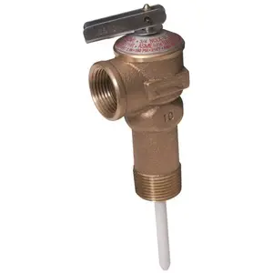 Cash Acme 19783-0150 3/4 in. Brass NCLX-5LX Temperature and Pressure Relief Valve Bronze/Copper Metallic