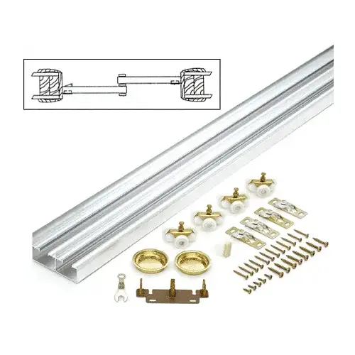 48" By-Pass Hardware Set 2 Doors