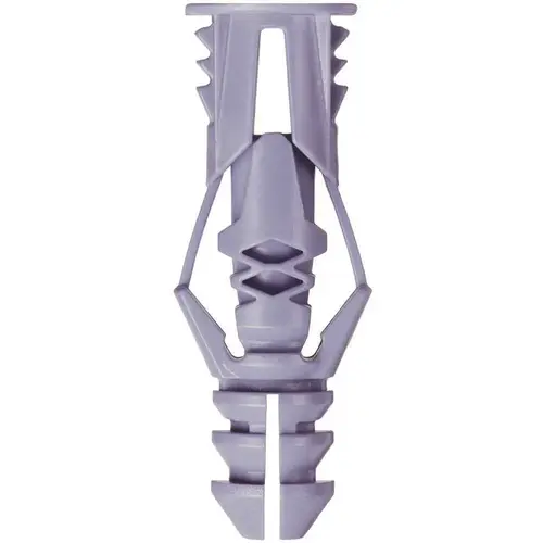 Wall Anchor, 1-1/4 in L, Polyethylene, 46 lb Blue - pack of 10