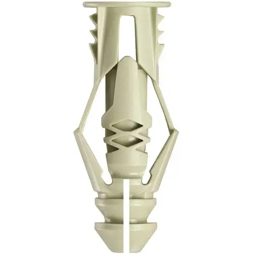 Wall Anchor, Polyethylene, Chrome, 61 lb Green - pack of 8