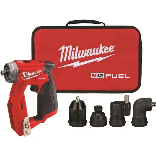 M12 FUEL 12-Volt Lithium-Ion Brushless Cordless 4-in-1 Installation 3/8 in. Drill Driver with 4 Tool Head (Tool-Only) M12 FUEL 12-Volt Lithium-Ion Brushless Cordless 4-in-1 Installation 3/8 in. Drill Driver with 4 Tool Head (Tool-Only)