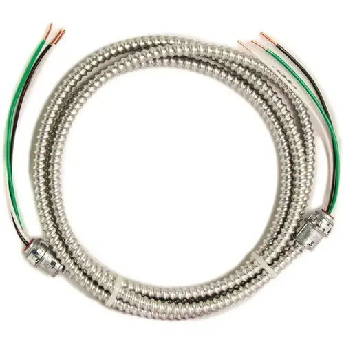 15 ft., 12/2 Solid CU MC (Metal Clad) Armorlite Modular Assembly Quick Cable Whip 15 ft., 12/2 Solid CU MC (Metal Clad) Armorlite Modular Assembly Quick Cable Whip
