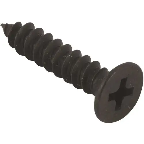 #8 x 2 in. Phillips Flat Head Sheet Metal Screws Black Oxide - pack of 50 #8 x 2 in. Phillips Flat Head Sheet Metal Screws Black Oxide - pack of 50