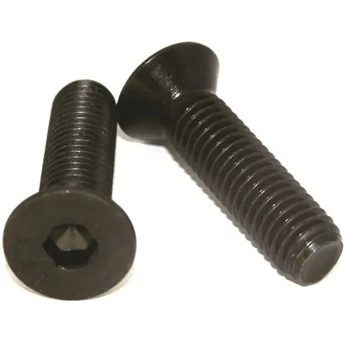 #10-24 X 1/2 in. Black Internal Hex Flat Head Socket Cap Screw - pack of 100 #10-24 X 1/2 in. Black Internal Hex Flat Head Socket Cap Screw - pack of 100