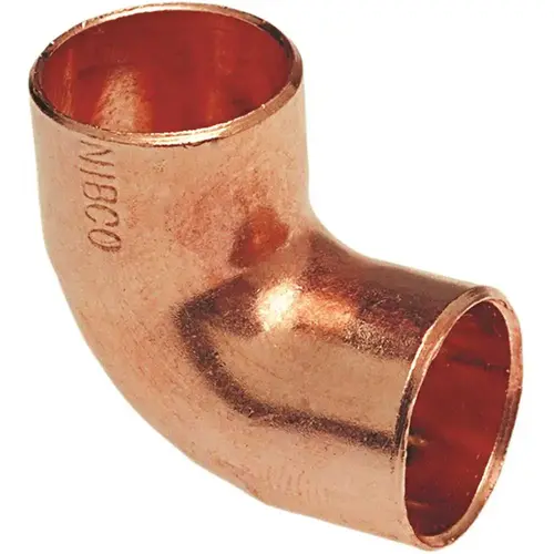 1 in. Copper Pressure Cup x Cup 90 Degree Elbow Fitting