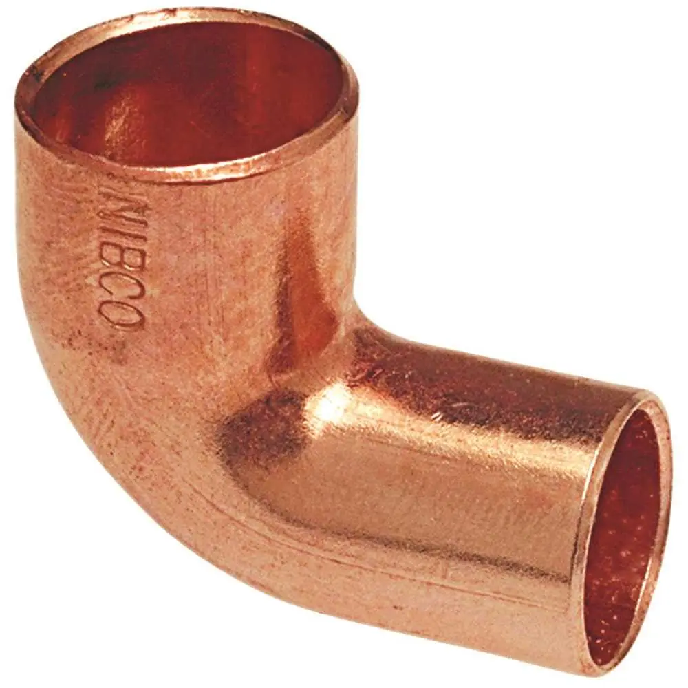 NIBCO 3/4 in. Copper Pressure FTG x Cup 90 Degree Elbow Fitting I607234