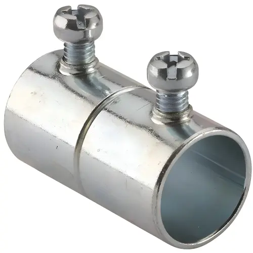 1/2 in. Electrical Metallic Tube (EMT) Set-Screw Coupling - pack of 5 1/2 in. Electrical Metallic Tube (EMT) Set-Screw Coupling - pack of 5