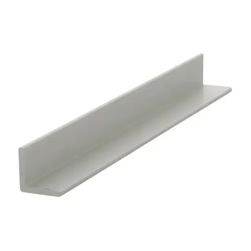 Brushed Nickel 1/2" Aluminum Angle Extrusion 144" Stock Length