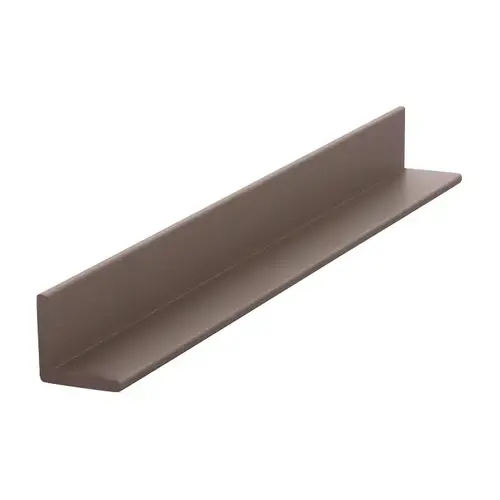 Bronze Electro-Static Paint Finish 1/2" Aluminum Angle Extrusion 144" Stock Length