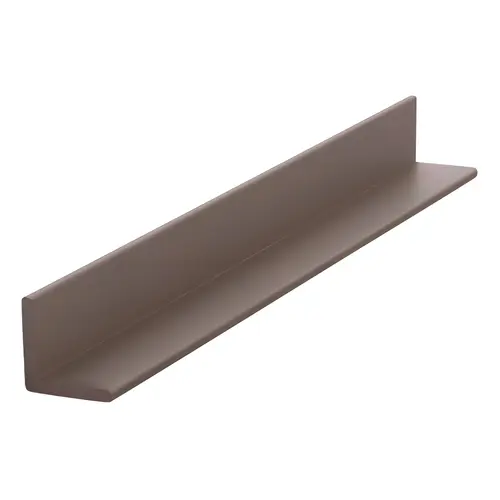 Bronze Electro-Static Paint Finish 1/2" Aluminum Angle Extrusion  24" Stock Length